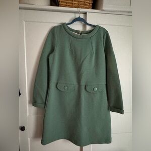 Boden Green quilted jacquard 60’s Mod style.